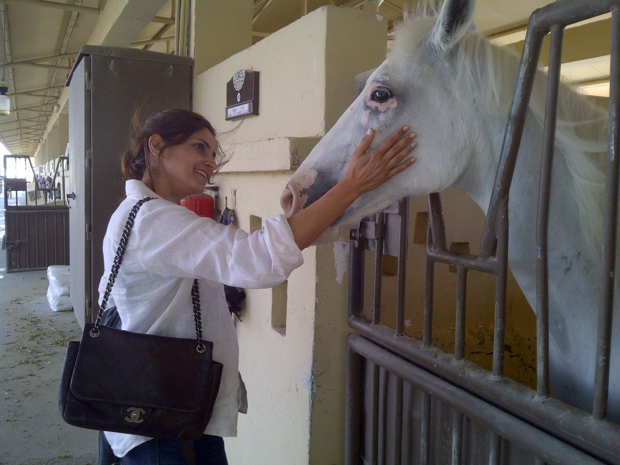 Me with White Horse